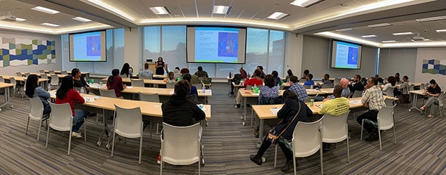 students in seminar room