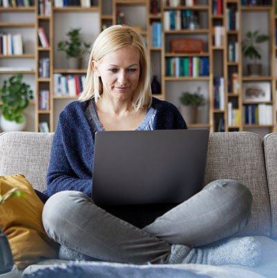 woman on laptop